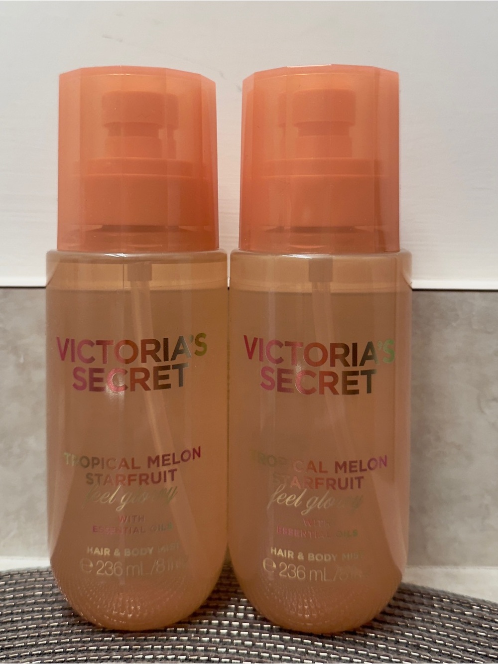 NWT Victoria's Secret Tropical Melon Starfruit Hair & Body Mist Duo